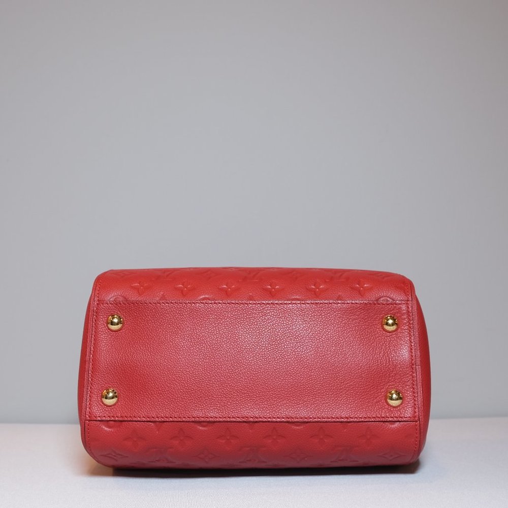 Louis Vuitton Red Monogram Trocadero Empreinte Leather Bag - Picture 7 of 11
